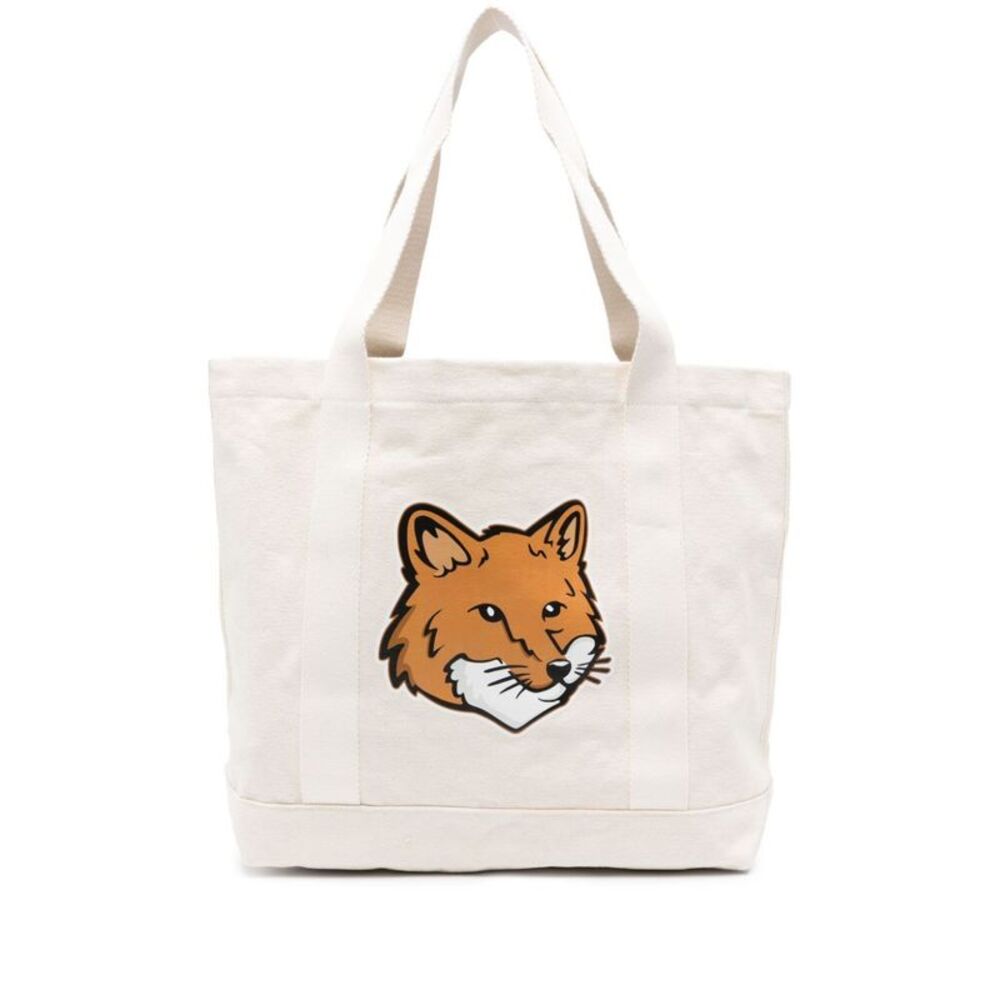 Fox Head Canvas Tote Bag Women